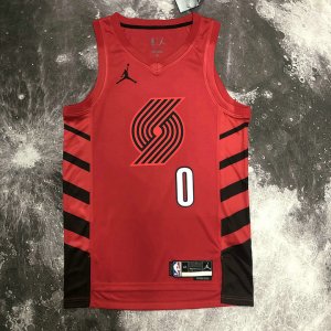 NBA 0 Lillard Blazers 22-23 statement Maillot Rouge